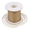 Cheriswelry 85 Yards 1mm Beading String Waxed Cords Korean Polyester Waxed Cord Threads Knotting Braiding Crafting Cord Ropes (Tan) for DIY Bracelet Macrame Necklace Jewelry Making view 2