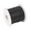 Cheriswelry 85 Yards 1mm Black Korean Waxed Polyester Cord Beading String Threads Knotting Braiding Round Cord Ropes Crafting Cord Wire for DIY Bracelet Macrame Necklace Jewelry Making view 1