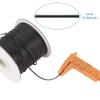 Cheriswelry 85 Yards 1mm Black Korean Waxed Polyester Cord Beading String Threads Knotting Braiding Round Cord Ropes Crafting Cord Wire for DIY Bracelet Macrame Necklace Jewelry Making view 3