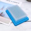 EXCEART 1pc Sky-Blue Wool Felt Base Cleaning Brush Multi-Purpose Hair Brush for Easy Household Cleaning Lightweight and Portable Design for Quick Use Handle for Comfortable Grip view 3