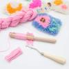 MOMOJIA 2pcs/Set Wooden Latch Hook Yarn Cutter Tool for Tapestry Carpet Rug Making DIY view 3