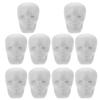 SUPVOX 10Pcs Ghost Head Pendant Foam Skulls DIY Craft Supplies Blank Painting Halloween Decorations for Kids Festival Party view 1