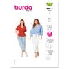 Burda Style Misses' V-Neck Blouse, Code 6135 Sewing Pattern Kit, Sizes 8-18, Multicolor view 1