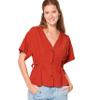 Burda Style Misses' V-Neck Blouse, Code 6135 Sewing Pattern Kit, Sizes 8-18, Multicolor view 4
