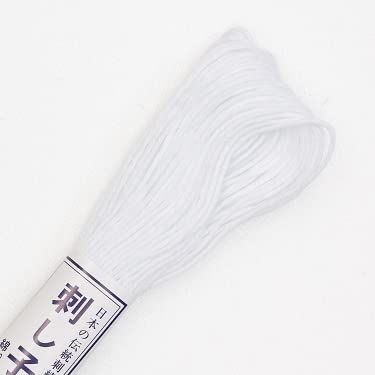 Sashiko Thread - Olympus 20m Skein - Solid Color (01-White)