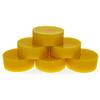 Set of 6 Yellow Triple Filtered Circle Beeswaxes 4.8 oz view 4
