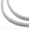 The Bead Chest African Vinyl Beads, Ghana Vulcanite Crafts Supplies for DIY Jewelry Making, Necklaces, Bracelets (4mm, Grey) view 1