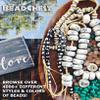 The Bead Chest African Vinyl Beads, Ghana Vulcanite Crafts Supplies for DIY Jewelry Making, Necklaces, Bracelets (4mm, Grey) view 4