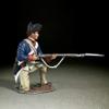 W. Britain's Toy Soldiers W. Britains American Revolution 16086 Continental Line 1st American Regiment Kneeling Ready 1:30 Scale Pewter view 1