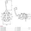 AS-PL Starter Motor Brush Holder - SBH0019 view 3