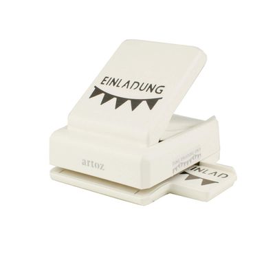ARTOZ Borders Edge Punch - Card Punch - 'Invitation' - Hole Punch for Making Cards, Invitations & More