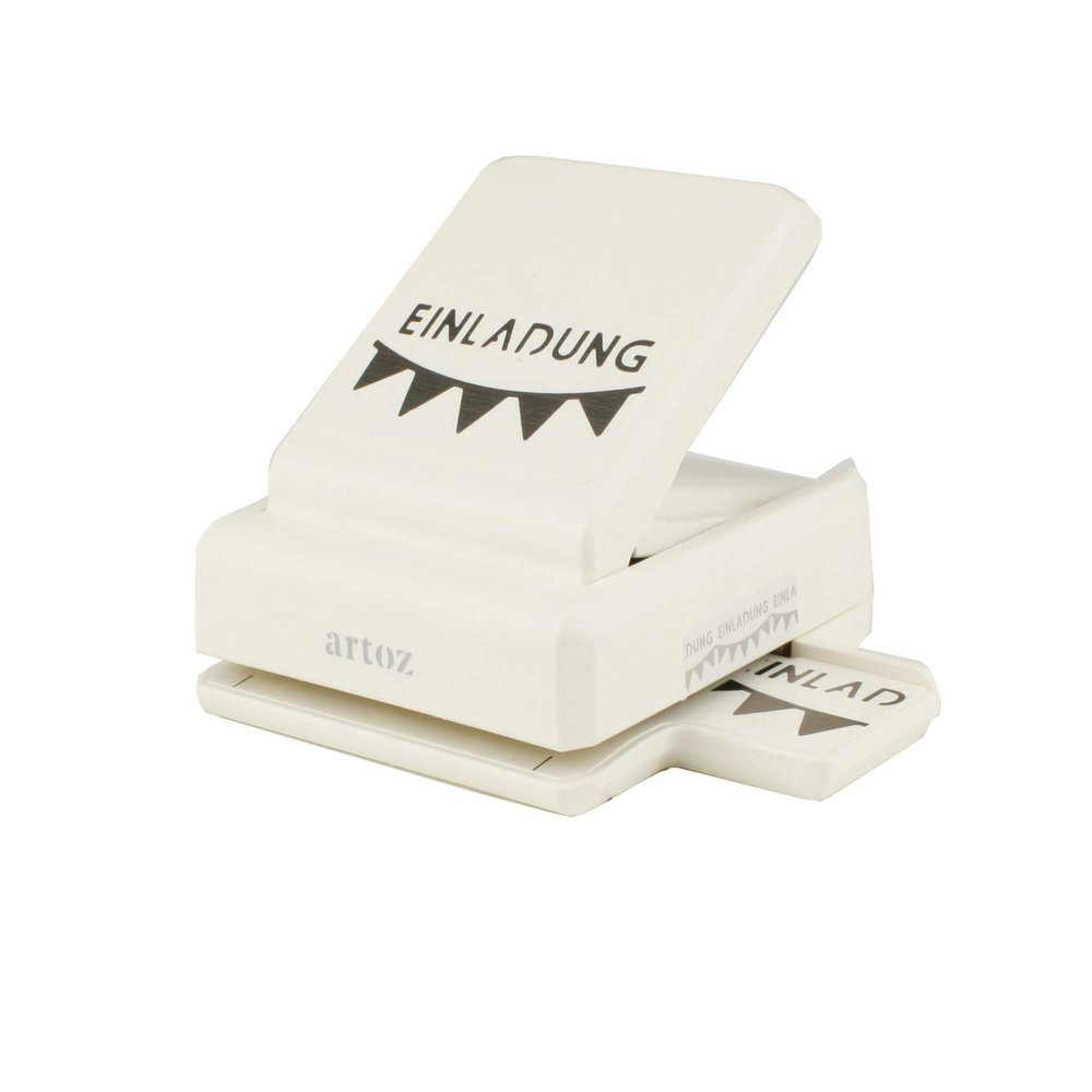 ARTOZ Borders Edge Punch - Card Punch - 'Invitation' - Hole Punch for Making Cards, Invitations & More