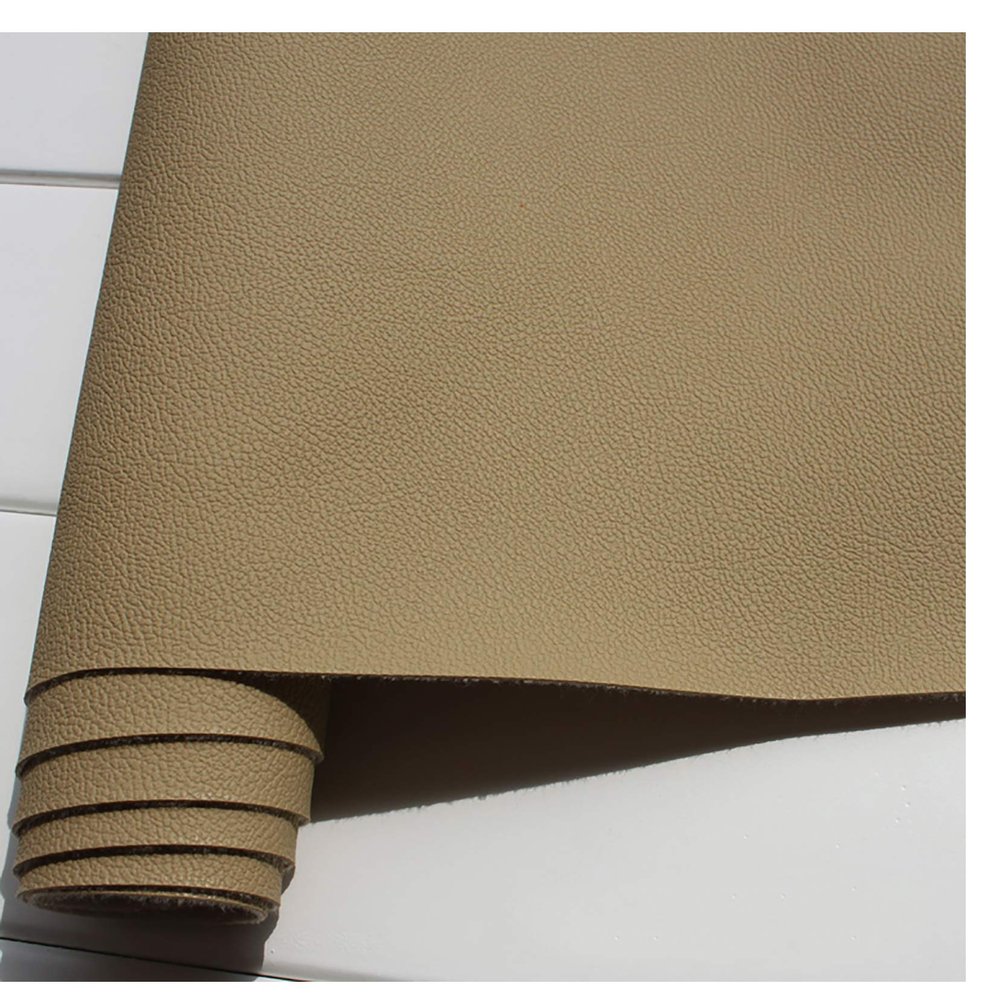 GERYUXA Leather sheetFaux Leather Fabric Crafts for Bag Hair Bow Earrings Jewelry Making Ideal for Craft Works, Extra Large, Quality Genuine Leather-Deep Khaki a9 1.4x9m