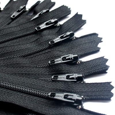 #3 Skirt & Dress Black YKK Coil Closed Bottom Zippers for Sewing Craft & Apparel - Choose Your Length - Made in The United States (100 Zippers Per Pack) (6" Inches)