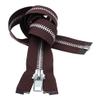 YKK #10-12 Inches to 36 Inches Aluminum Separating Jacket Extra Heavy Duty Metal Zippers for Sewing Coats Crafts (1 Zipper per Pack) Color #570 Brown (31 Inches) view 2