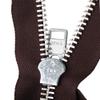 YKK #10-12 Inches to 36 Inches Aluminum Separating Jacket Extra Heavy Duty Metal Zippers for Sewing Coats Crafts (1 Zipper per Pack) Color #570 Brown (31 Inches) view 3