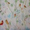 Sizes: Half Yard (18 x 44) MOD Birds Snowflakes First Frost Trees Bright White Digital Cotton Fabric BTHY view 1