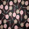 Fat Quarter (18 x 22) Lollipop Holiday Candy Suckers Red Green Cotton Fabric FQ view 1