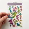 Mermaid Stickers for Girls - 17 Pcs Mermaid Stickers for Adults Water Bottles Sparkle Sparkly Shiny Rainbow Mermaids Sticker for Kids Girl Little Glitter Craft Water Resistant view 1