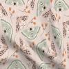 Spoonflower Fabric - Floral Moth Coordinate Moths Insects Lepidoptera Garden Spring Printed on Minky Fabric Fat Quarter - Sewing Baby Blankets Quilt Backing Plush view 1