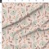 Spoonflower Fabric - Floral Moth Coordinate Moths Insects Lepidoptera Garden Spring Printed on Minky Fabric Fat Quarter - Sewing Baby Blankets Quilt Backing Plush view 2