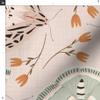 Spoonflower Fabric - Floral Moth Coordinate Moths Insects Lepidoptera Garden Spring Printed on Minky Fabric Fat Quarter - Sewing Baby Blankets Quilt Backing Plush view 3