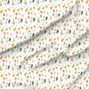 Spoonflower Fabric - Easter White Bunny Kids Spring Watercolor Eggs Printed on Petal Signature Cotton Fabric by The Yard - Sewing Quilting Apparel Crafts Decor view 1
