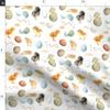 Spoonflower Fabric - Easter White Bunny Kids Spring Watercolor Eggs Printed on Petal Signature Cotton Fabric by The Yard - Sewing Quilting Apparel Crafts Decor view 2