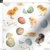Spoonflower Fabric - Easter White Bunny Kids Spring Watercolor Eggs Printed on Petal Signature Cotton Fabric by The Yard - Sewing Quilting Apparel Crafts Decor view 3