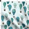 Spoonflower Fabric - Forest Animal Hot Air Balloon Day Adventure Stars Deer Woodland Bunny Printed on Minky Fabric by The Yard - Sewing Baby Blankets Quilt Backing Plush view 2