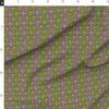 Spoonflower Fabric - Mardi Gras Green Purple Gold Celebrate Carnival Printed on Denim Fabric Fat Quarter - Bottomweight Apparel Home Decor Upholstery view 2