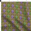 Spoonflower Fabric - Mardi Gras Green Purple Gold Celebrate Carnival Printed on Denim Fabric Fat Quarter - Bottomweight Apparel Home Decor Upholstery view 4