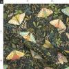 Spoonflower Fabric - Moths Butterflies Green Leaves Nature Botanical Fantasy Garden Insects Printed on Petal Signature Cotton Fabric by The Yard - Sewing Quilting Apparel Crafts Decor view 2