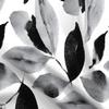 Spoonflower Fabric - Pretty Flower Painterly Black White Flora Spring Floral Neutral Printed on Satin Fabric Fat Quarter - Sewing Lining Apparel Fashion Blankets Decor view 1
