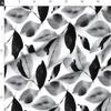 Spoonflower Fabric - Pretty Flower Painterly Black White Flora Spring Floral Neutral Printed on Satin Fabric Fat Quarter - Sewing Lining Apparel Fashion Blankets Decor view 2
