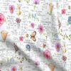 Spoonflower Fabric - Math Girl Power Princess Flowers Medium Printed on Organic Cotton Sateen Fabric Fat Quarter - Sewing Quilting Apparel Home Decor view 1