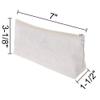 Muka 12 Pack Canvas Bag Makeup Travel Bag 7 x 3-1/8 x 1-1/2 Inch - Black view 2