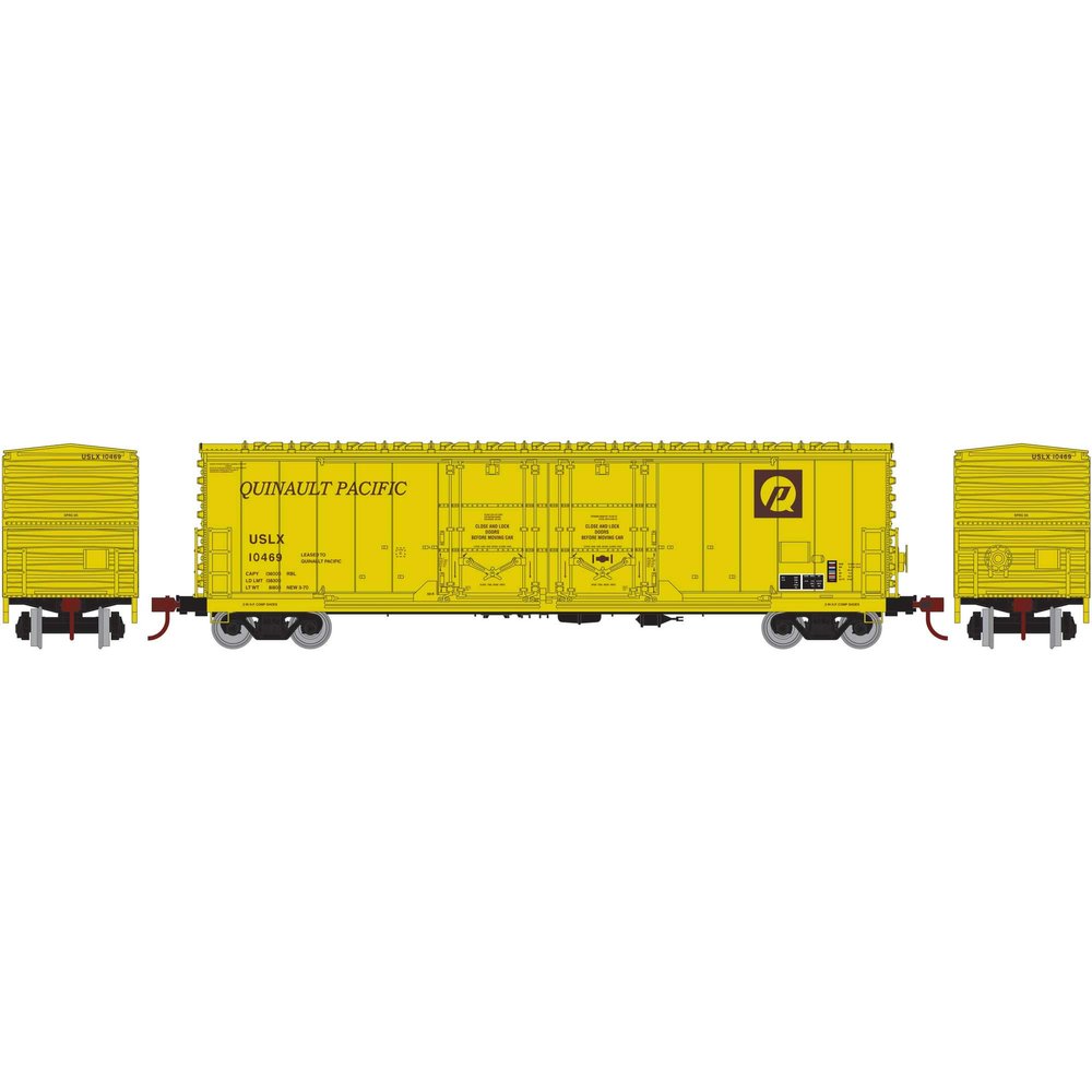 Athearn HO RTR 50' Evans DD Plug Box USLX Q Pacific #10469, ATH67729