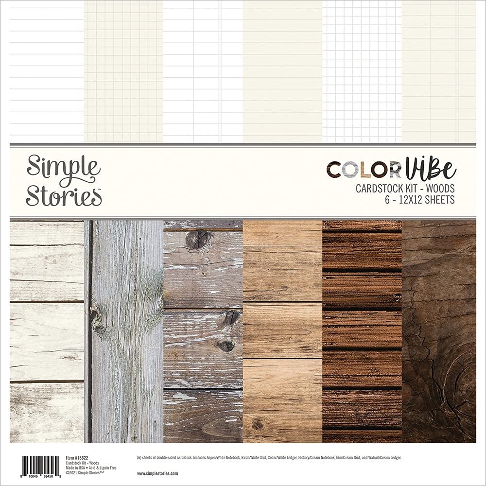 Simple Stories Woods Color Vibe PAPR Pack