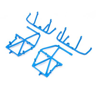 Losi Side Cage and Lower Bar Blue LMT LOS241047 Electric Car/Truck Option Parts