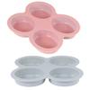 EXCEART 2pcs Oval Soap Mold DIY Baking Tools for Handmade Soap Cake Candles and Desserts Flexible Non-Stick Design Random Color view 1