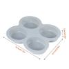 EXCEART 2pcs Oval Soap Mold DIY Baking Tools for Handmade Soap Cake Candles and Desserts Flexible Non-Stick Design Random Color view 2