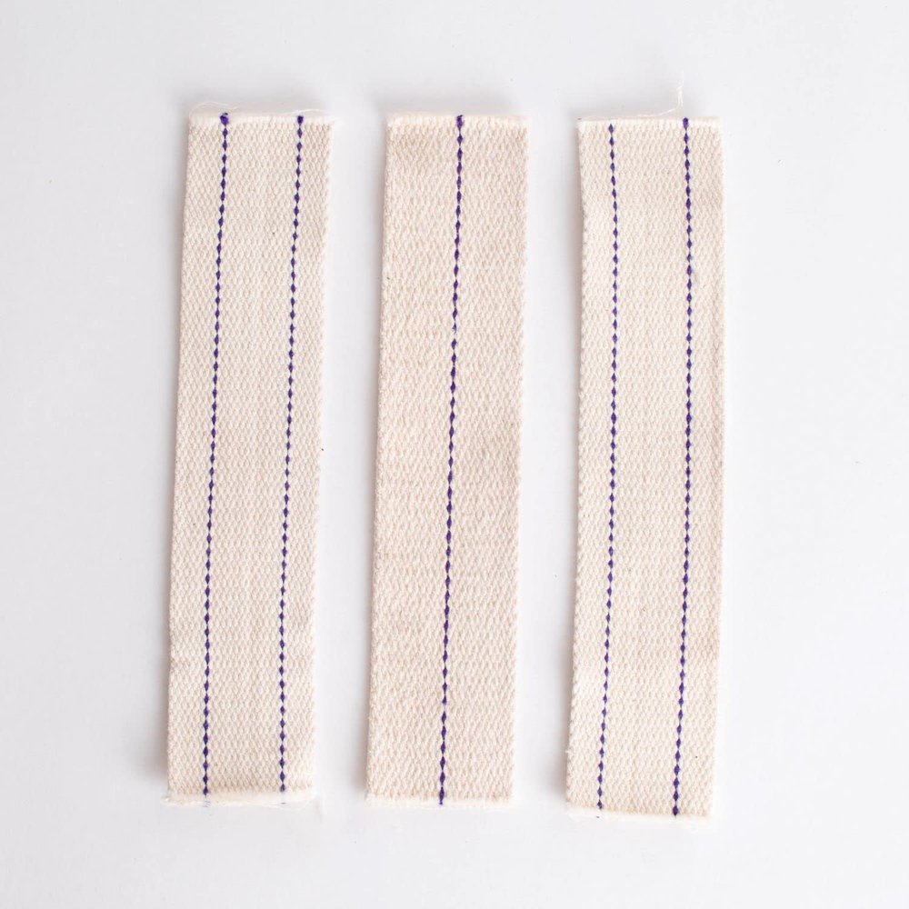 1 5/8" Wide Flat Cotton Oil Lamp Lantern Replacement Wicks Pack of 3