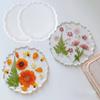 Resin Coaster Molds, 4 Pcs Silicone Agate Coaster Molds for DIY Making Resin Coasters, Cups Mat (Flower) view 2