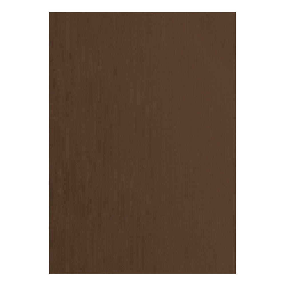 Florence Cardstock Textured - Coloured Card Making Supplies A4 - Brown - 10 Sheets - Coloured Paper for Scrapbooking, Card Making, Die Cutting and Paper Crafts - 216 GSM - Hazelnut