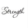 Strength Wooden Rubber Stamp Return Address Stamp Rubber Stamps Custom Stamps Rubber DIY Craft Letters Diary and Craftv view 1