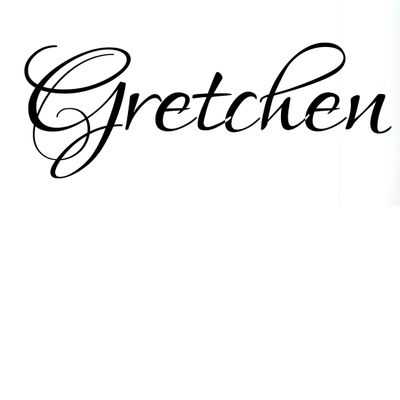 Gretchen Wooden Rubber Stamp Return Address Stamp Rubber Stamps Custom Stamps Rubber DIY Craft Letters Diary and Craft