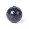 100Pcs Natural Stone 6mm Blue Sand Stone Round Loose Gemstone Energy Healing Beads Hole Size 1mm DIY Smooth Beads for Bracelet Necklace Earrings Jewelry Making view 1