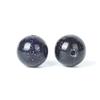 100Pcs Natural Stone 6mm Blue Sand Stone Round Loose Gemstone Energy Healing Beads Hole Size 1mm DIY Smooth Beads for Bracelet Necklace Earrings Jewelry Making view 2