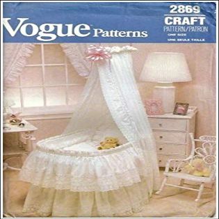 Vogue Craft Pattern 2869 Baby's Bassinet Accessories, One Size